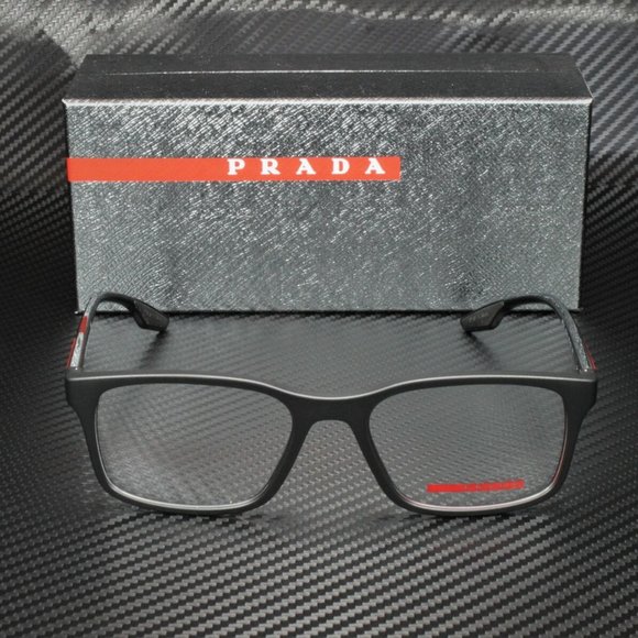 Prada Men's Matte Black Eyeglasses! - Picture 2 of 4